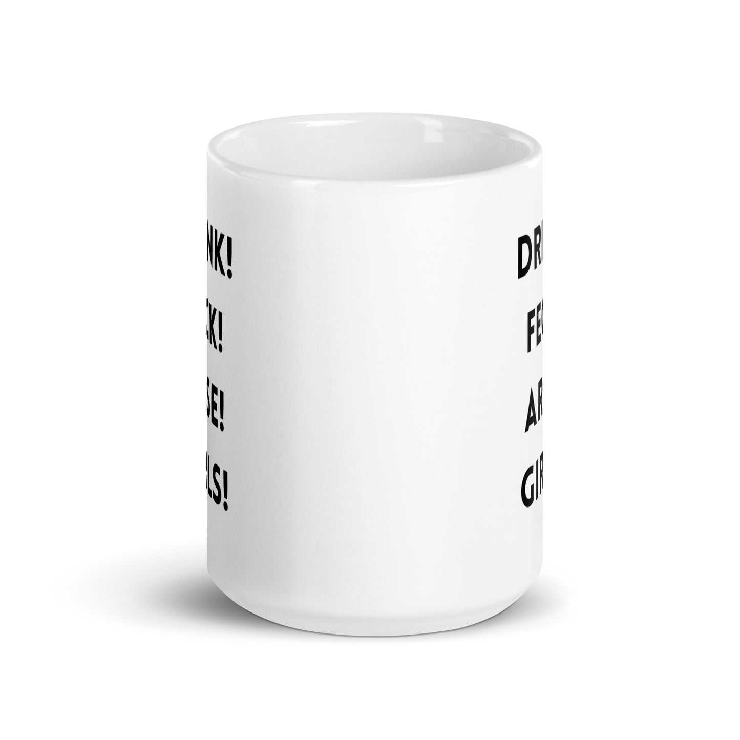 Father Ted Quote Mug: 'Drink Feck Arse Girls' - Ideal for Fans and Beverages