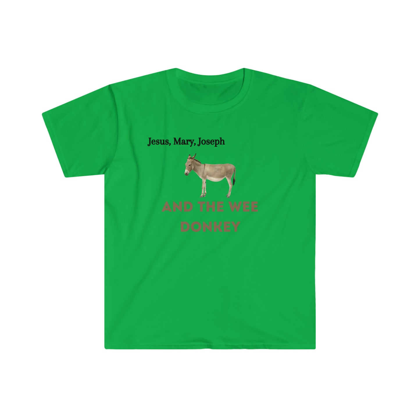Jesus, Mary, Joseph & the wee Donkey T-shirt