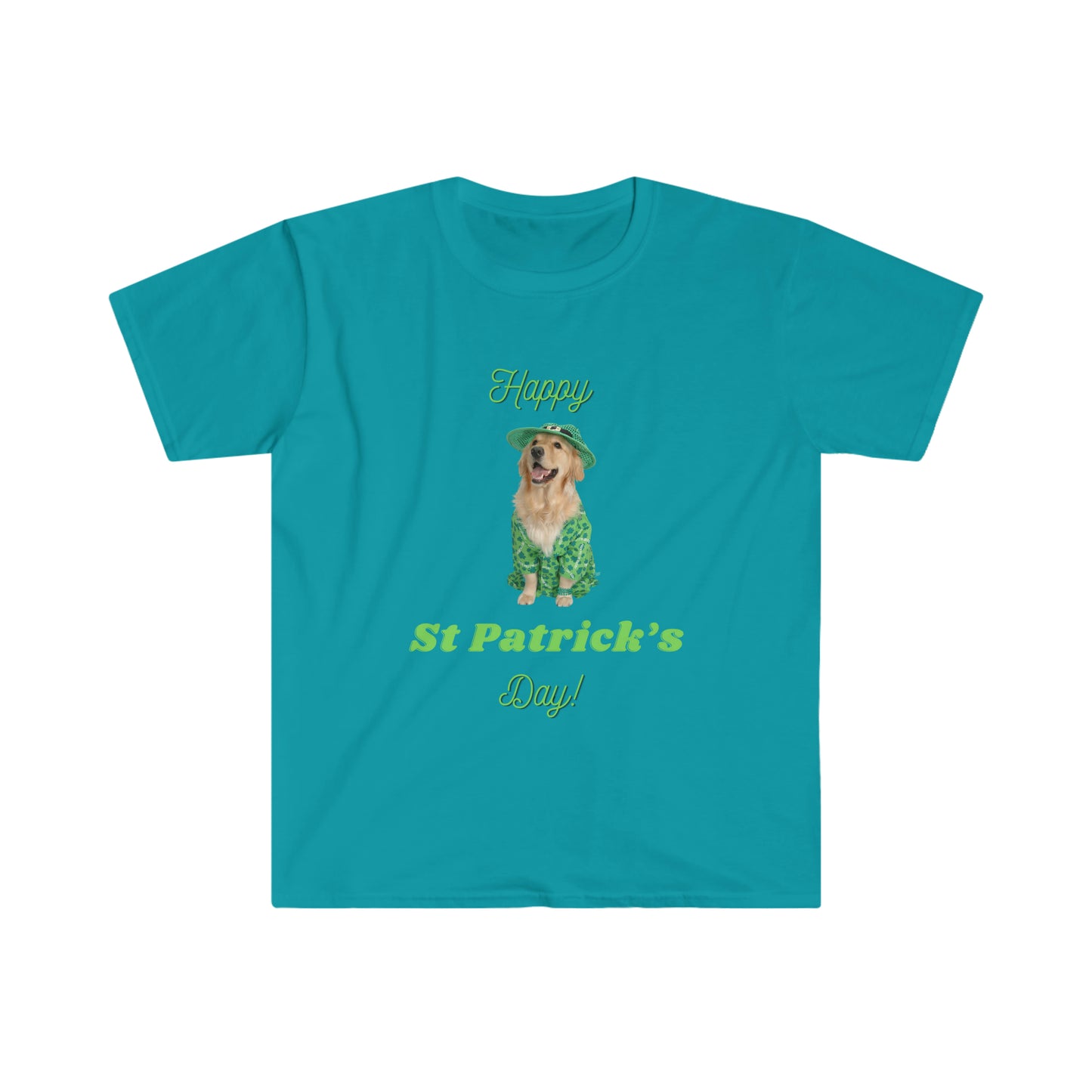 Golden retriever St Patrick’s Day T-shirt