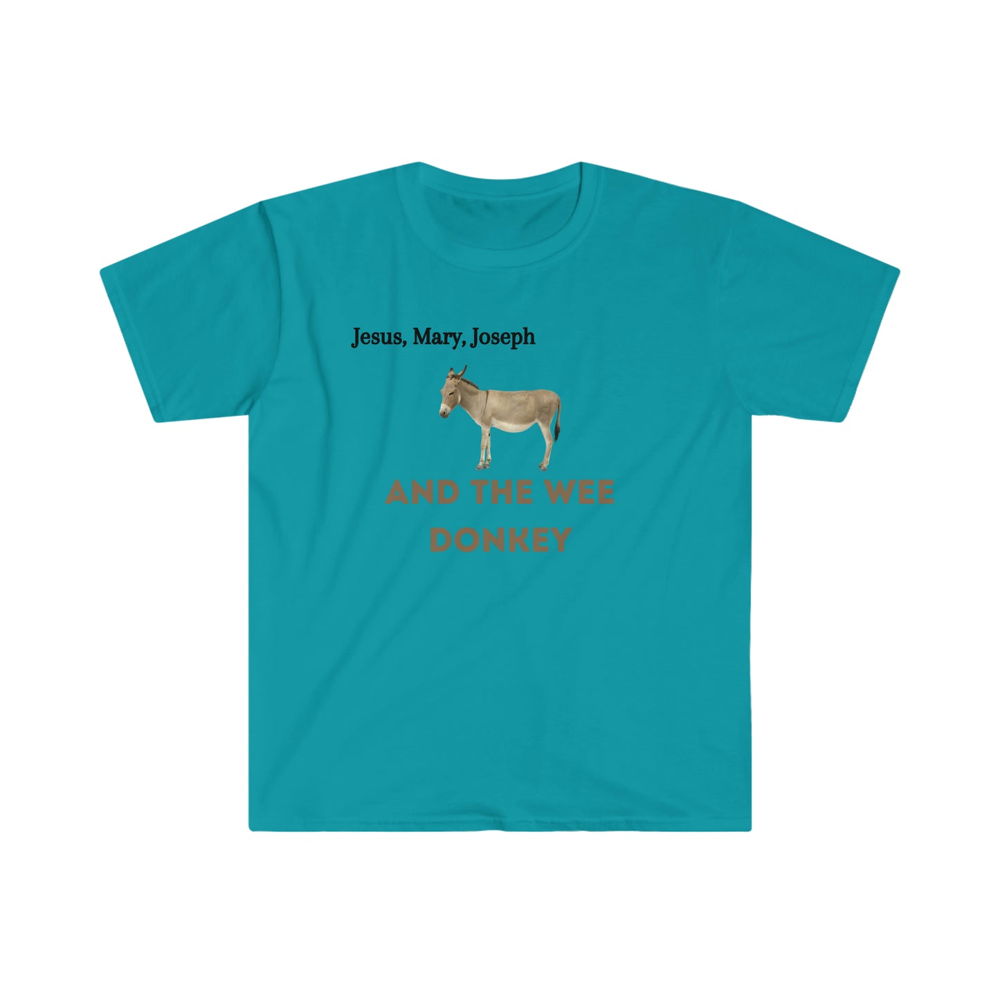 Jesus, Mary, Joseph & the wee Donkey T-shirt