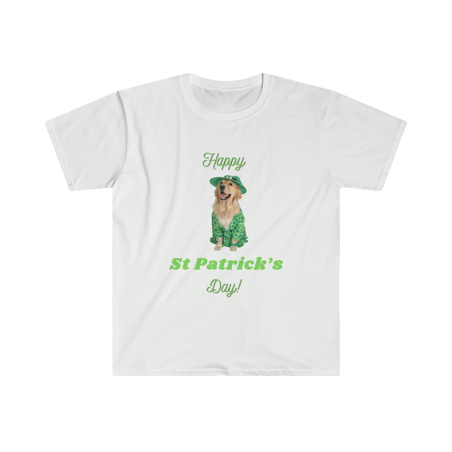 Golden retriever St Patrick’s Day T-shirt