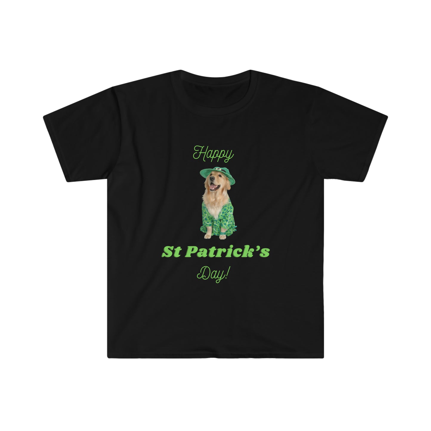 Golden retriever St Patrick’s Day T-shirt